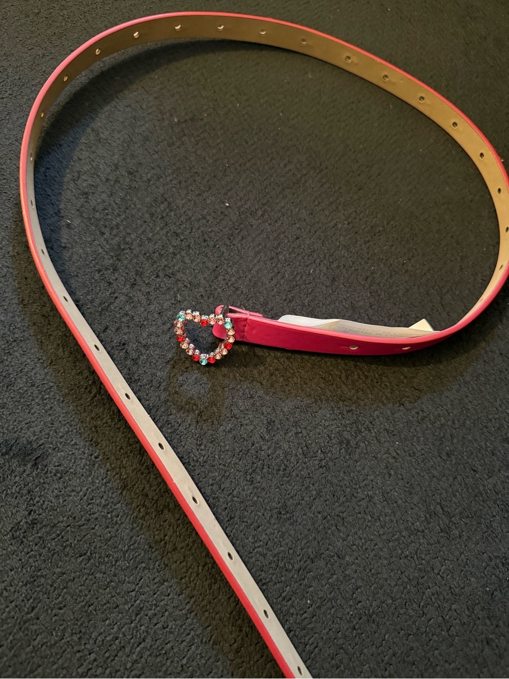 Target Pink belt with crystal Heart